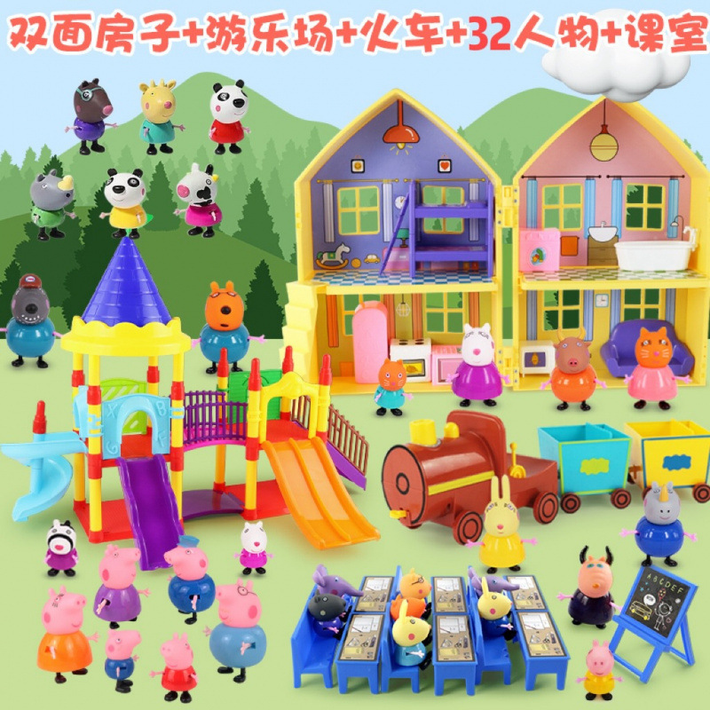 子豚人形セット ままごとおもちゃ 子供用 6人家族 パートナー子豚ままごと|undefined