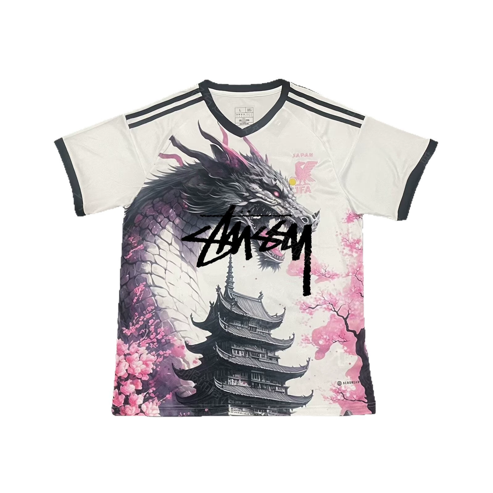 Футболка Stussy Stussy с подписью, Аргентина, Интер, Бразилия, Италия, Фламенго, короткие рукава