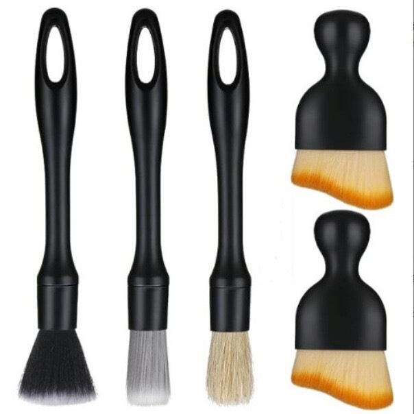 Cross-border car detail brush 4,5-piece wheel hub brush gap brush interior cleaning brush suit car wash brush