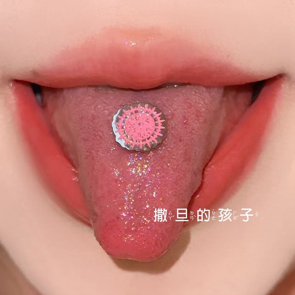 Satan's Child Black Deacon Tongue Nail Titanium Steel Tongue Ring Barbell Piercing Jewelry for Women Men detail image 3