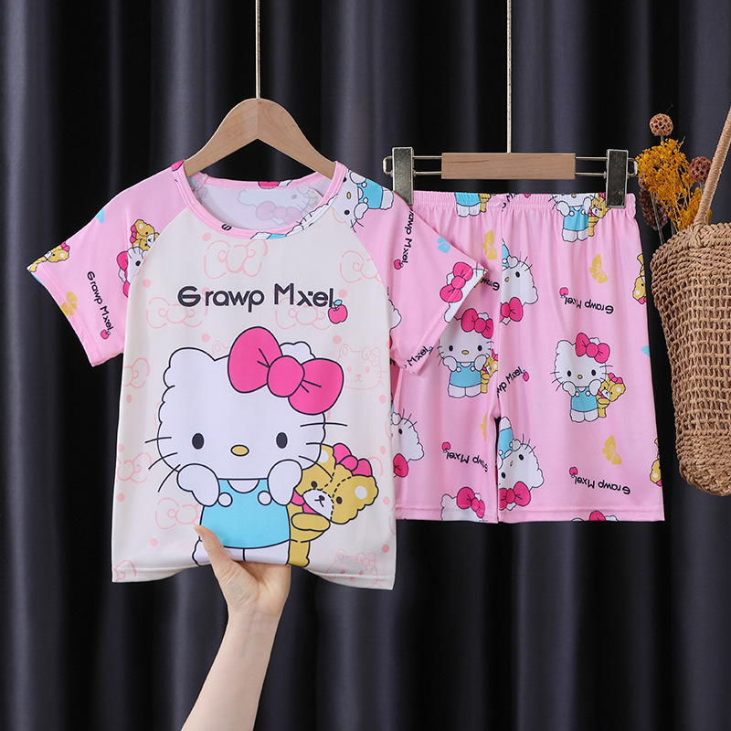 66 숏세트-핑크 KT 고양이