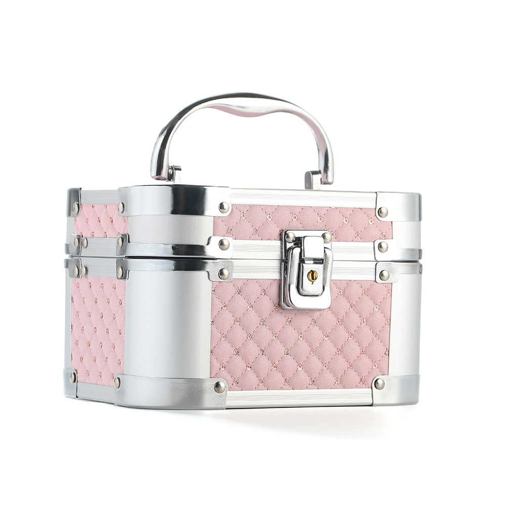 Maletín Cosmético de Aluminio Multicapa para Maquillaje