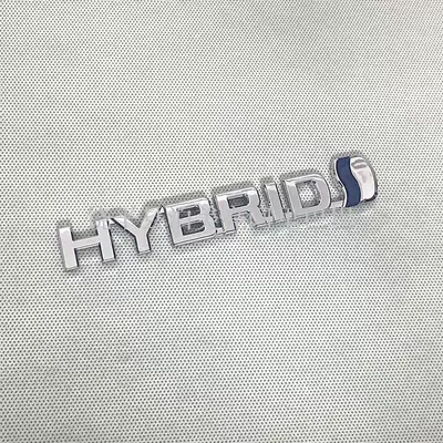 Car logo Body Door Hybrid Hybrid - standard-hybrid-tail-mark-silver-single-piece