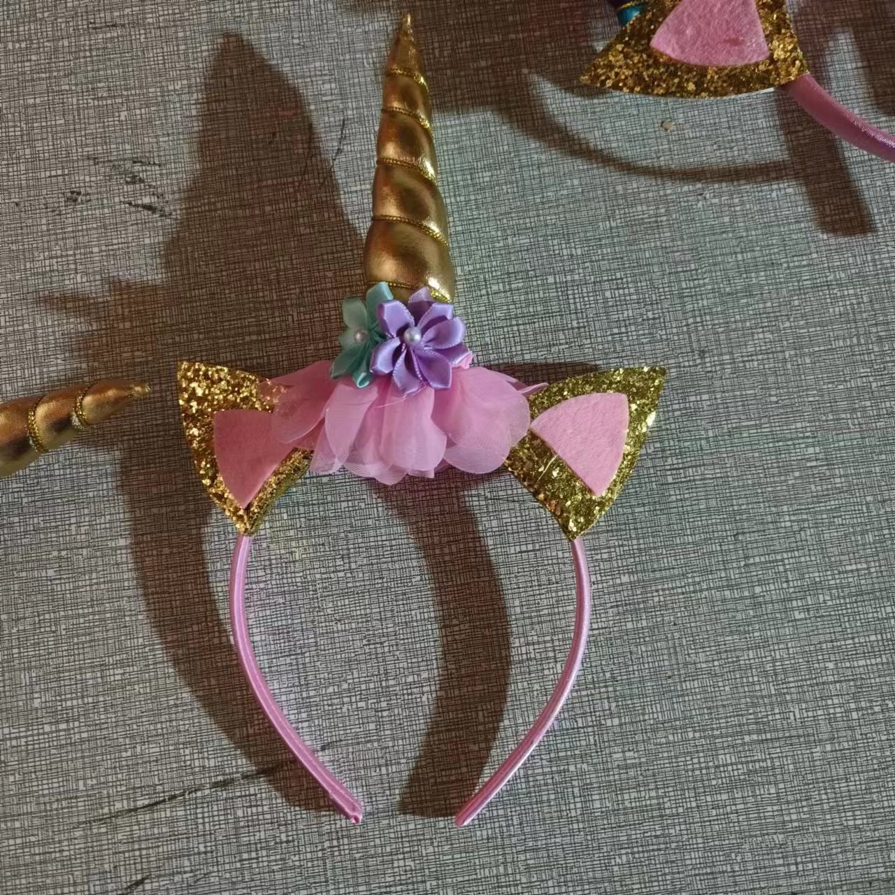 Unicornio de Halloween para niños con diadema de luz fiesta de cumpleaños transfronterizo Amazon