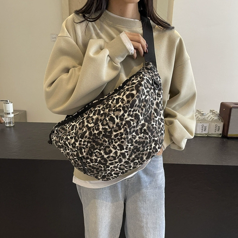 Capacious shoulder bag, chest bag for leisure