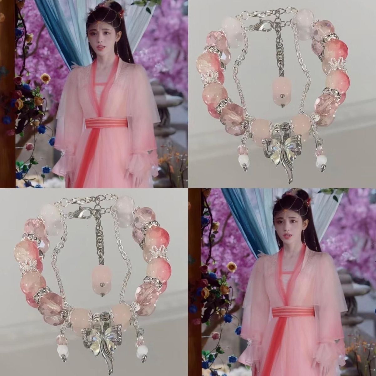 Huarong Wei Zhi periférica derivada impresión Pulsera Rosa ropa pequeña Phoenix de alta apariencia pulsera Femenina de la venta caliente