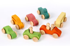 Bloques de construcción de madera grande del arco iris de los niños Jenga rompecabezas creativo Jenga adornos bebé educación temprana Juguetes Divertidos