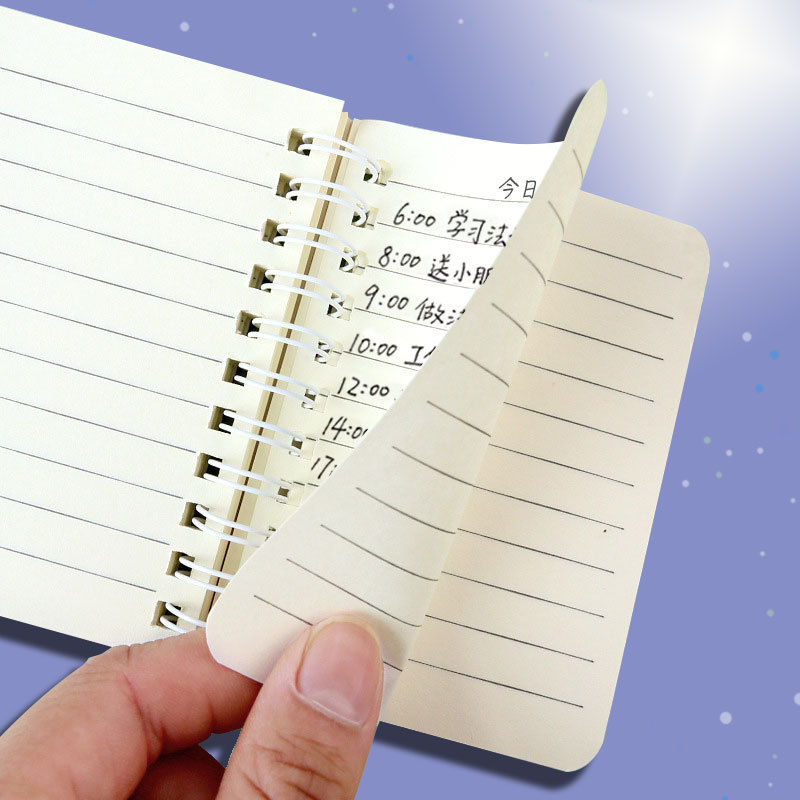 ライトのかわいい文字の横転の線の本の学生の単語の手帳の小さいノートのポケットのミニa 7のメモのノート|undefined