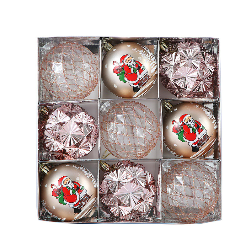 Venta caliente transfronteriza Bola de Navidad al por mayor Decoración de árbol de Navidad Bola de regalo de diseño exquisito