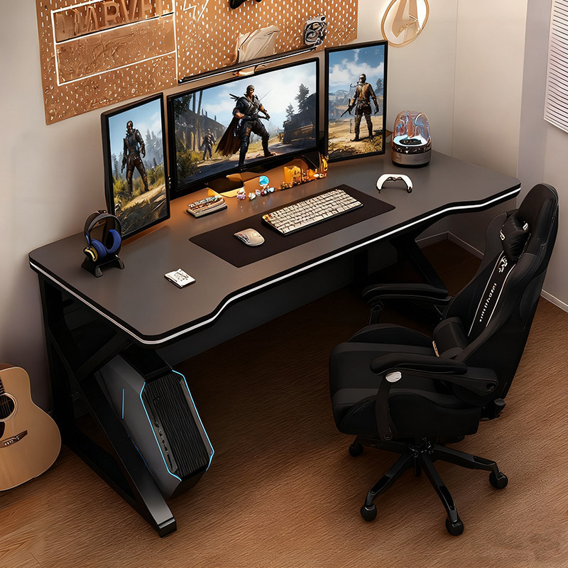 Computer Desk, Bedroom Gaming Desk and Chair Set, Simple Adult Desk, Office Desk, Multi-Functional Study and Writing Desk Computer Desk, Bedroom Gaming Desk and Chair Set, Simple Adult Desk, Office Desk, Multi-Functional Study and Writing Desk