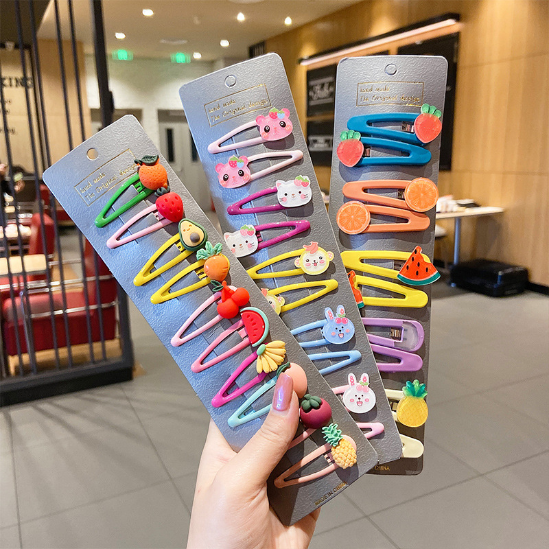 La horquilla de los niños niña BB tarjeta de clip pelo roto bebé horquilla niña princesa clip tocado lindo flor accesorios para el cabello