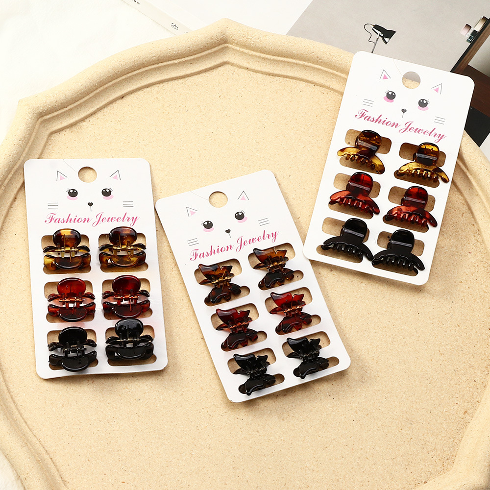 Korean Style Geometric Resin Small Hairpin display picture 6