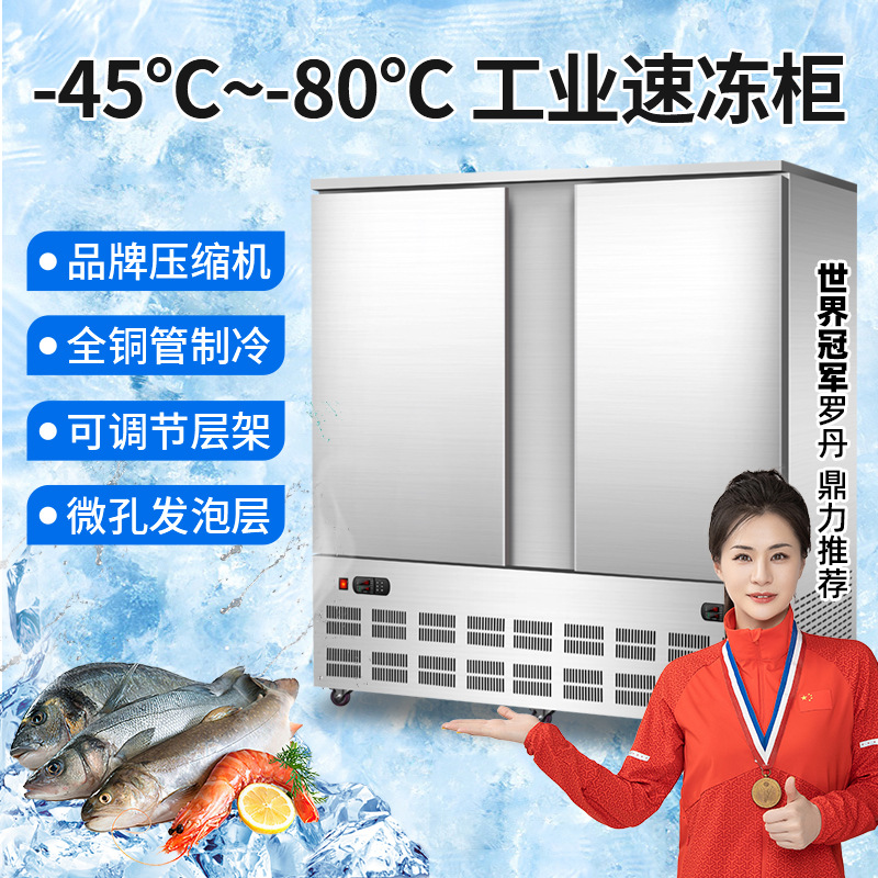 Derling commercial Quick-freeze Freezer Below zero 45 degree 80 sea cucumber Dumplings Steamed stuffed bun Air Quick freezing machine