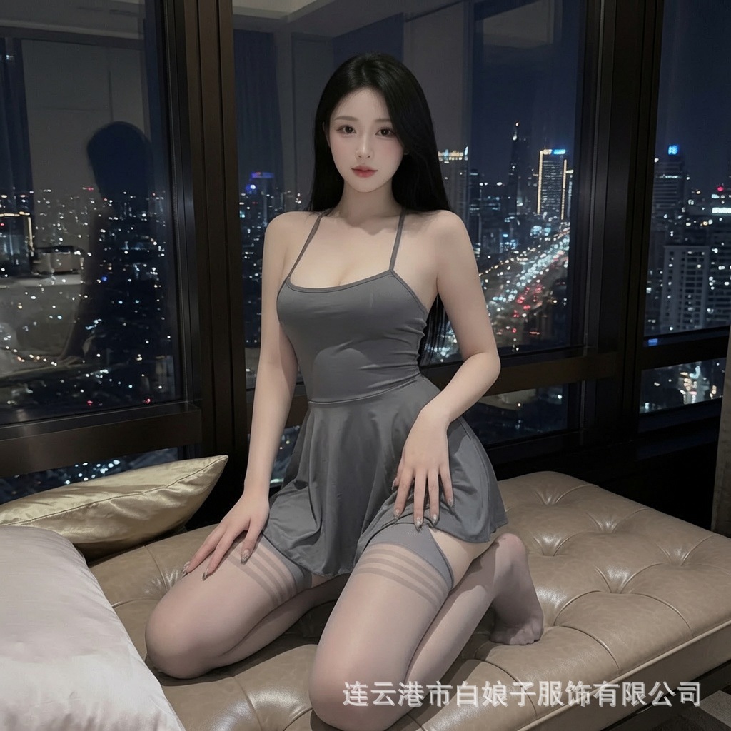 섹시한 속옷 섹시한 순수한 욕망 투명한 오픈 슬링 스트랩 무료 핫 파자마 유혹 열정 유니폼 세트