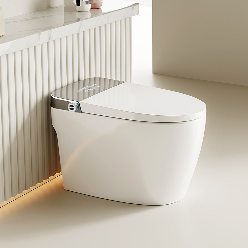 Japanese-Style Smart Toilet Seat for Home Use, Fully Automatic with Built-In Foam Shield, No Water Pressure Limit, Instant Heating and Sterilization