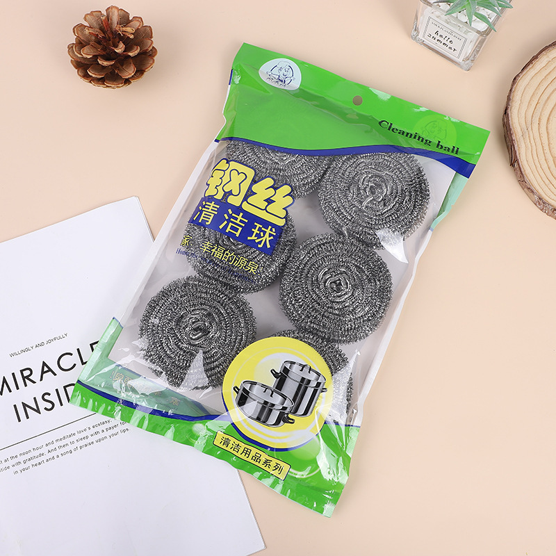 Large Steel Wire Balls, Pack of 6, Powerful Cleaning Balls for Removing Grease, Cleaning Brush for Pots, Wholesale Stainless Steel Wire Balls Large Steel Wire Balls, Pack of 6, Powerful Cleaning Balls for Removing Grease, Cleaning Brush for Pots, Wholesale Stainless Steel Wire Balls