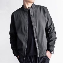 2025外套男秋冬季薄绒新款休闲百搭宽松大码男士夹克加绒秋装上衣