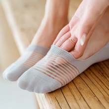 船袜女韩版国夏季薄款玻璃水晶丝袜日系棉低帮不掉跟袜子女士袜套