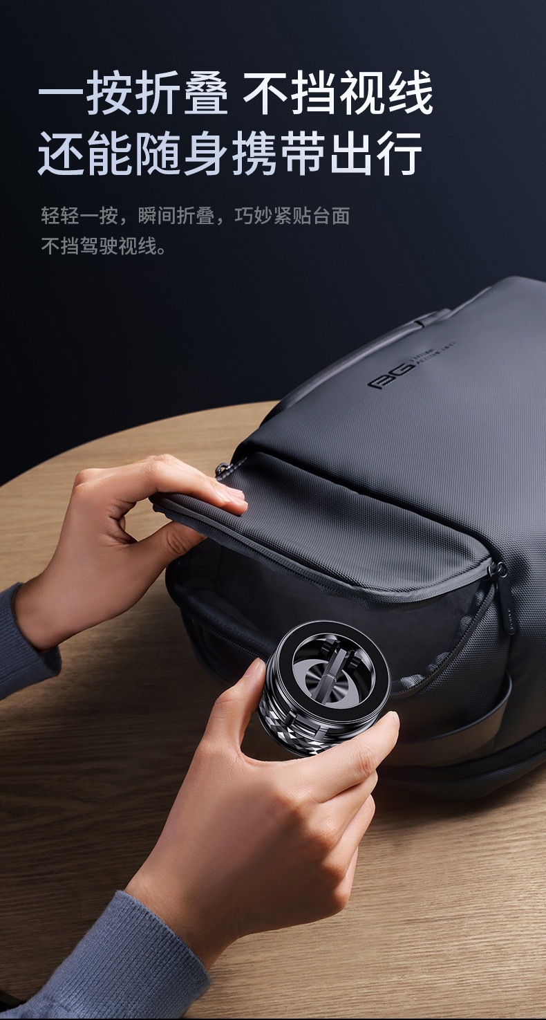 Cross-border new car dashboard phone holder, vacuum suction, rotating, foldable, alloy magnetic stand