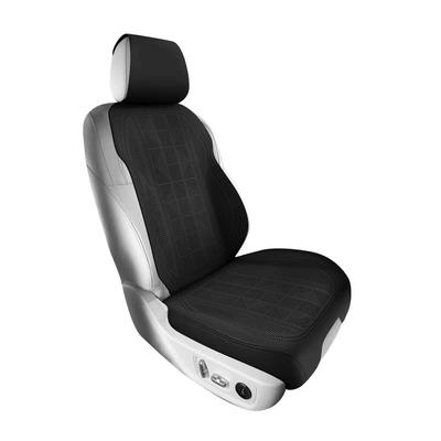 Cover, Ultra-Thin Full Surround, Four Seasons Pad - classic-black-single-seat-square-cushion-backrest-suede