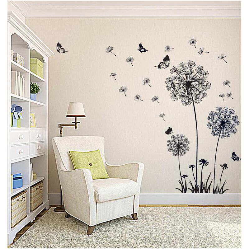 Decorative Dandelion Collage Background Wall Pattern Mural Details Wall Painting Tv Wall Wallpaper Wallpaper Flowers