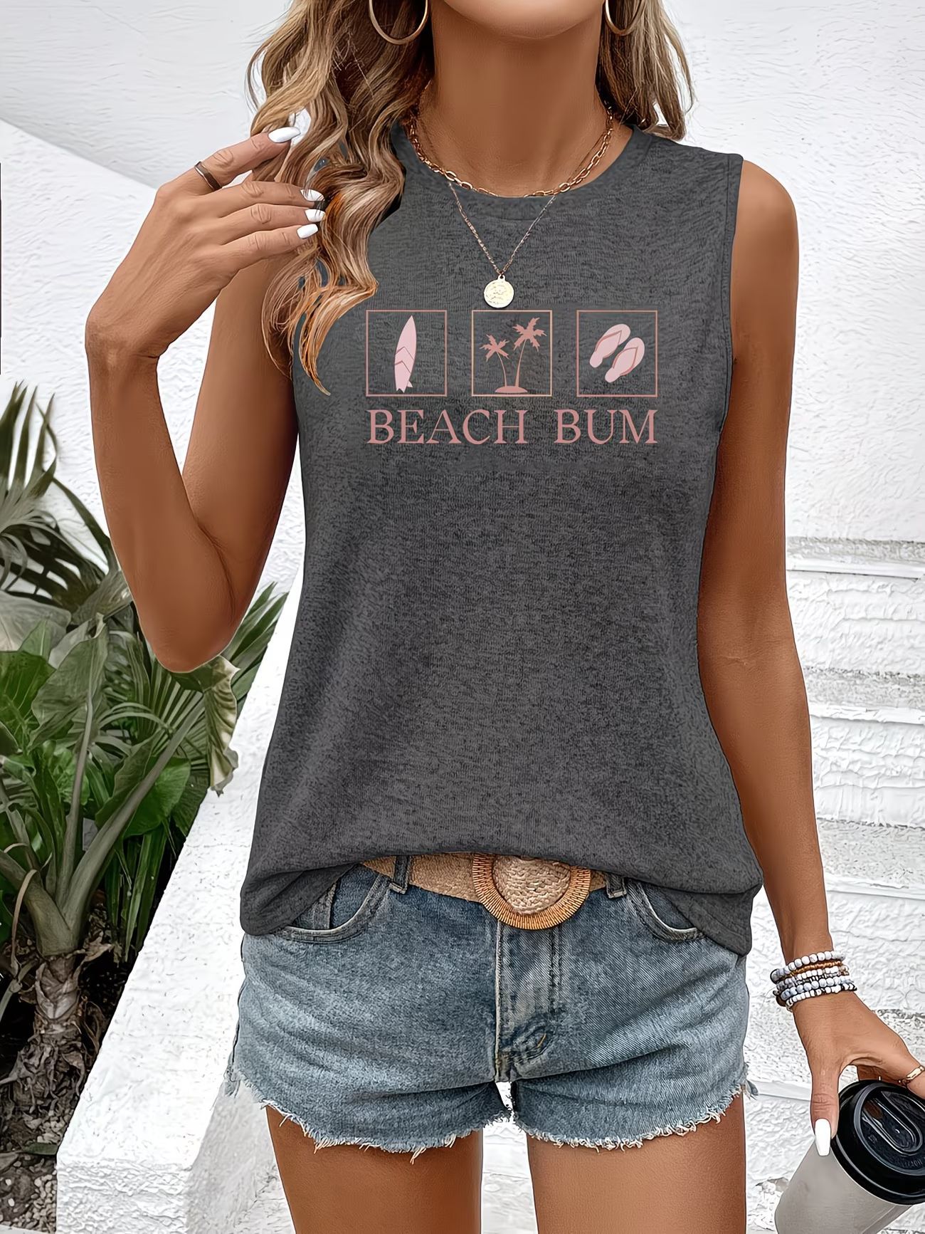 Women's Summer Vest Top Print Design Clothing For Ladies_ecoleips.com