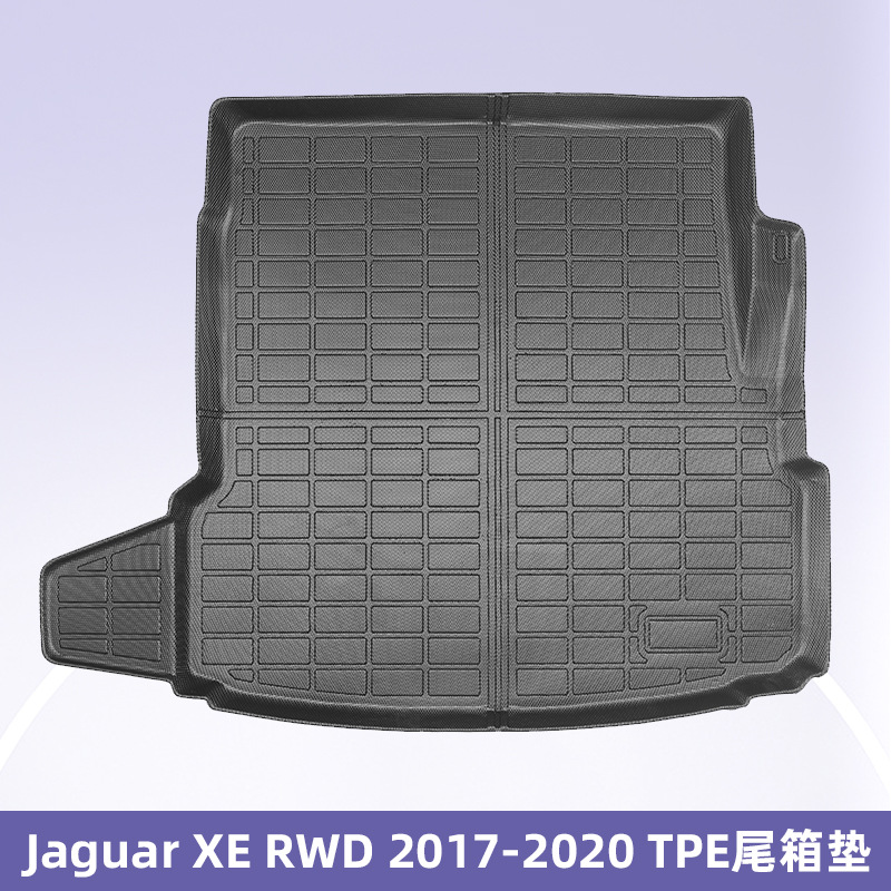 Para Jaguar XE RWD 2017 - 2020 3D todo el tiempo TPE almohadilla para los pies almohadilla del maletero