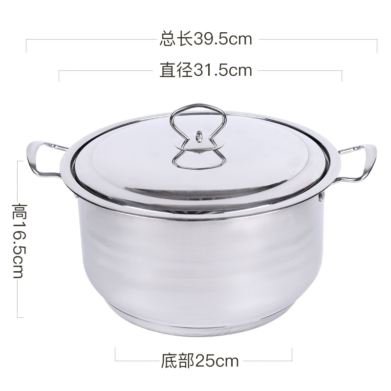 Nuevo conjunto de ollas transfronterizas de tres piezas modernas y simples caseras antiadherentes regalo de reunión anual al por mayor caja de regalo de ollas de sopa