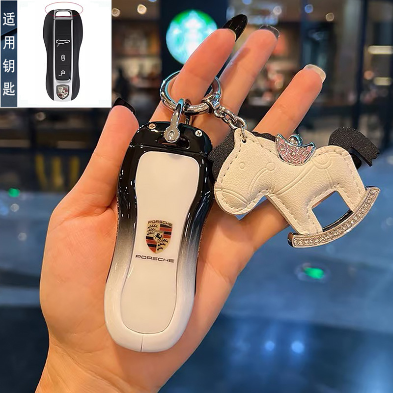 Suitable for Porsche Cayenne Key Cover Taycan Panamera Macan Maykai 718/911 Car Buckle Shell