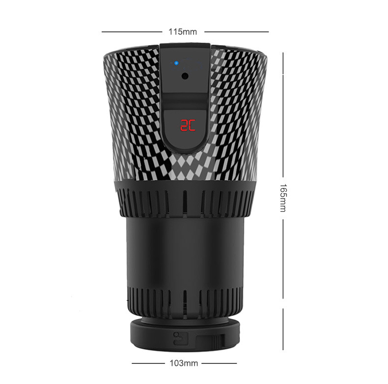 Cross-Border Car-Mounted Hot and Cold Cup, Refrigeration Cup, Heating Cup, 12V Office Car Hot and Cold Cup, Household Mini Refrigerator