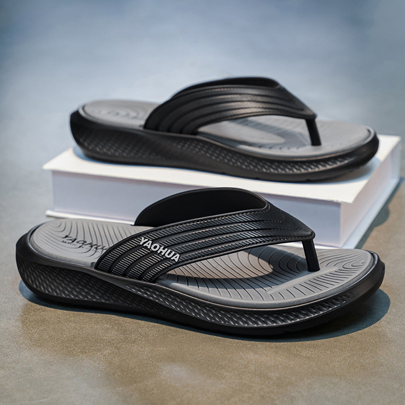 广东人字拖男士6夏季外穿夹脚拖鞋防滑防臭海边沙滩凉拖slippers