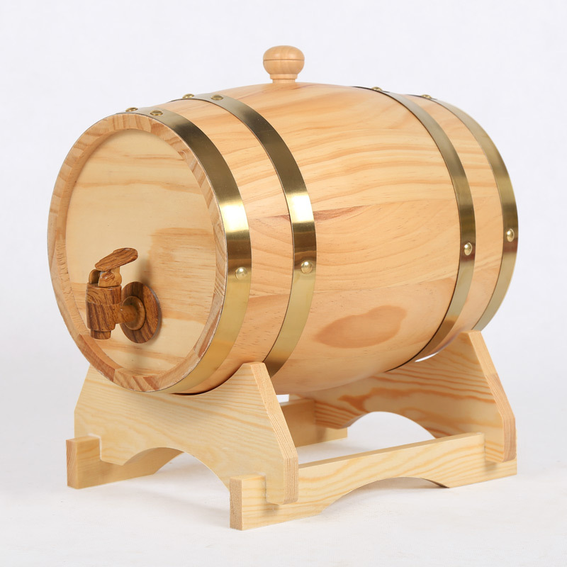 5升橡木实木木质酒桶 白酒 红酒 葡萄酒 存储酒桶 家用小酒桶