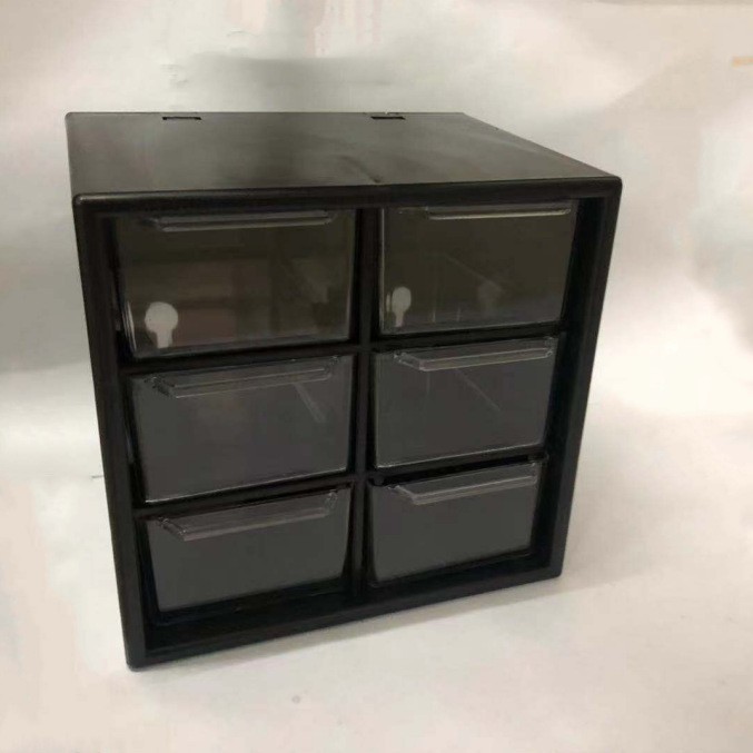 Chica Corazón en jiugongge cajón a prueba de polvo caja de almacenamiento papelería joyería jiugongge cosméticos almacenamiento estudiante