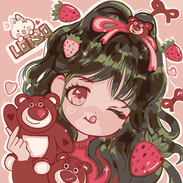 Sanrio Little Girl【Rabbit Grid】03