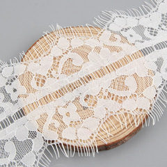 跨境專供花邊 睫毛花邊 蕾絲花邊面料 無彈小邊 鏤空花邊服裝輔料