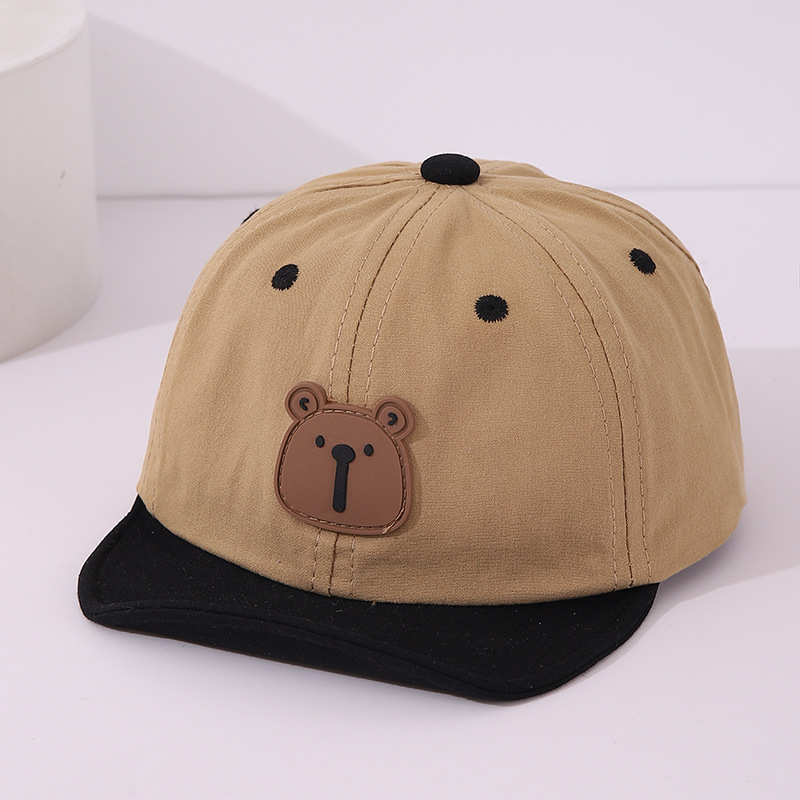 Sombreros para bebés primavera y otoño delgados sombreros de lengua de pato de dibujos animados coreanos para niños y niñas sombreros de béisbol protectores solares de bisel suave