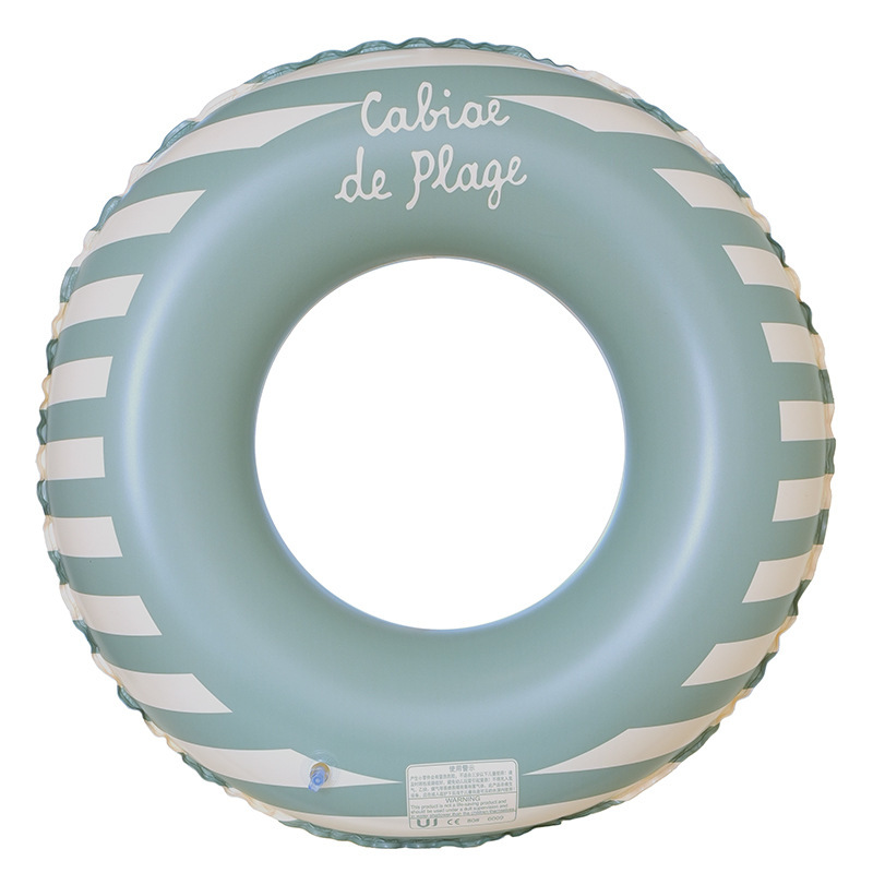 Anillo de natación transparente para niños engrosados al por mayor de fábrica, anillo inflable para las axilas del bebé, anillo flotante neto, anillo de natación con doble bolsa de aire