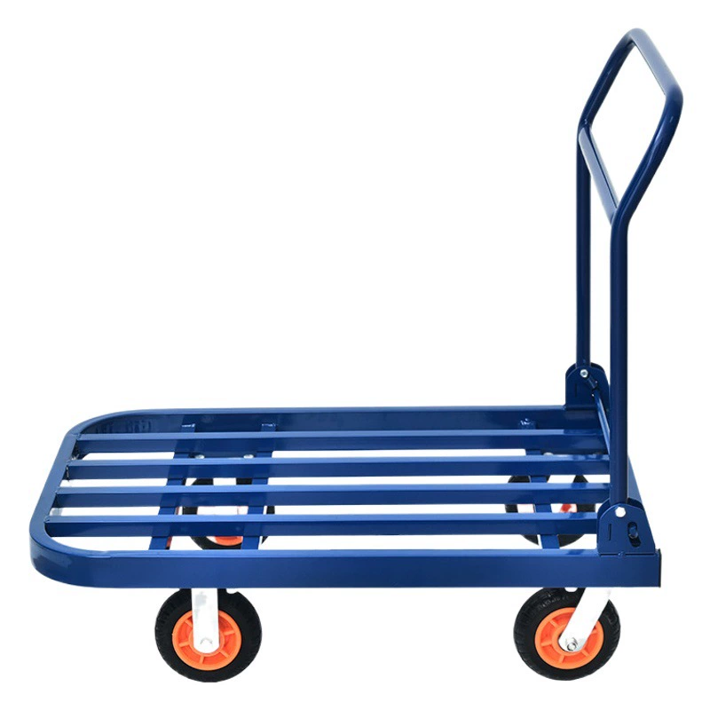 Прямые поставки от производителя: складная бесшумная тележка-платформа из квадратной трубы повышенной прочности, с высокой грузоподъемностью, усиленная стальная тележка, маленькая грузовая тележка.