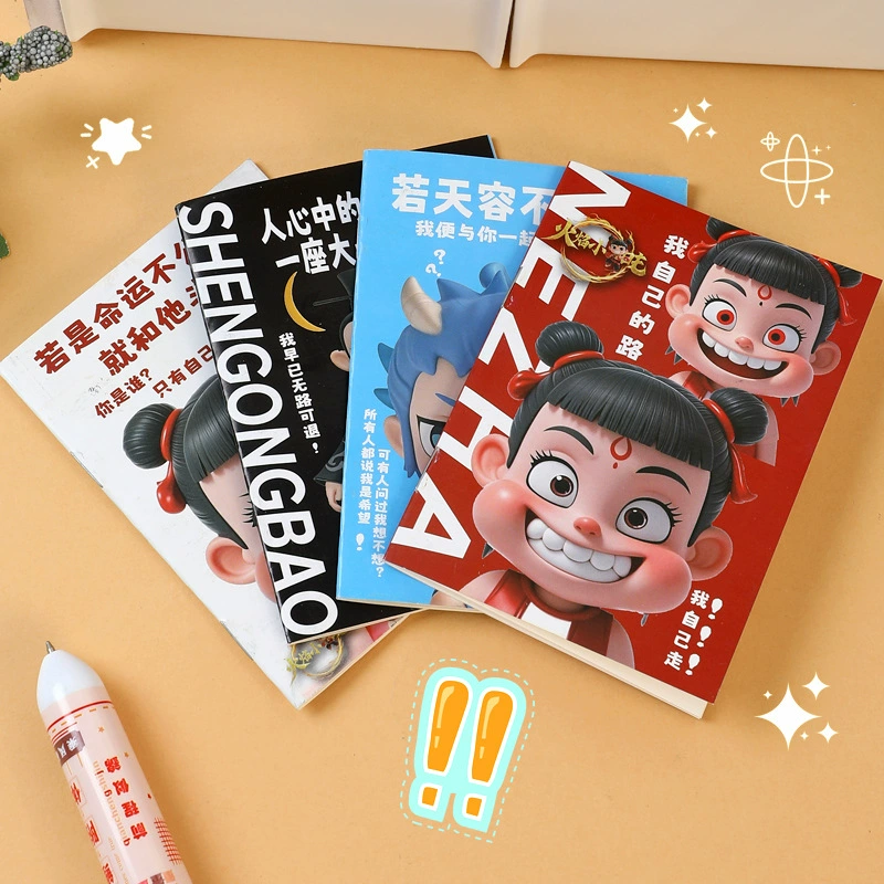 Мультяшный ноутбук ins милый персонаж автомобильная линия офисный блокнот студенческий приз подарок мини-карманный