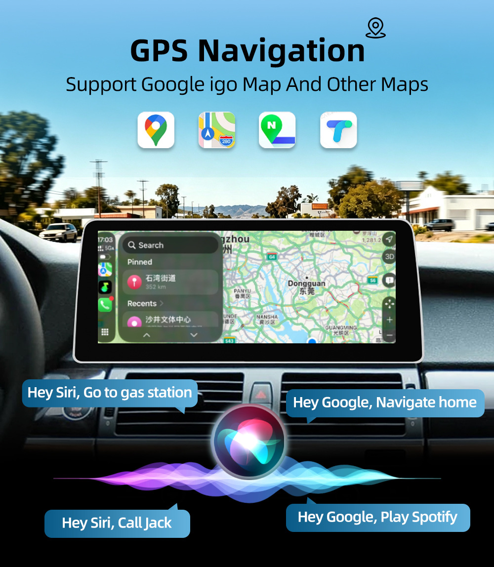 Suitable for Bmw X5 E70 X6 E71 E72 Ccc Cic Smart Central Control Large-Screen Car Navigation Radio