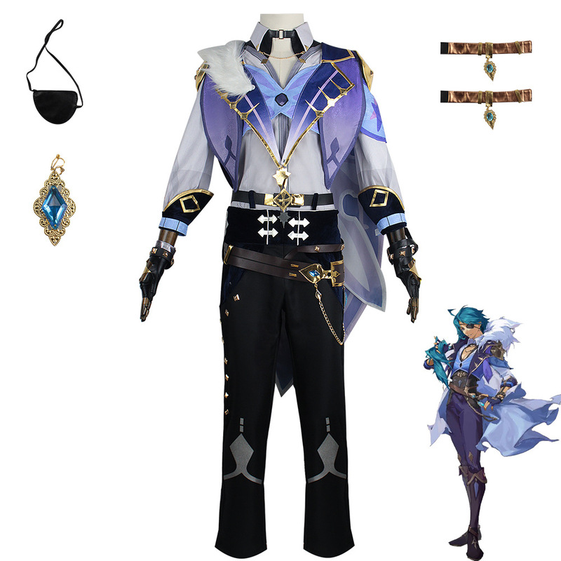 Original God Kaiya cos clothing cartoon clothing men Kaiya ice west wind Knight cosplay clothing suit