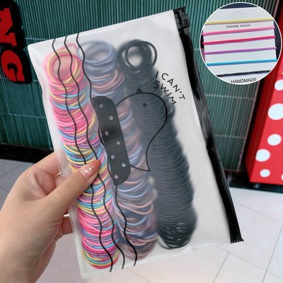 Banda de goma del lazo del pelo pequeña banda de pelo femenino cuerda de pelo de los niños cuerda de pelo chica banda de goma bebé no duele Pelo elástico accesorios para el cabello