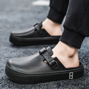 Baotou Slippers Men's Outfit Fashion Slippers Indoor Home Soft Bottom Non-Slip Casual Nurse Sandals for Men