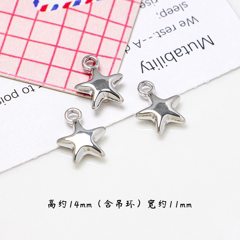 DIY百合蝶結びの愛の星梅の花のアルファベットのペンダントの手作りの材料のネックレスのブレスレットの耳のアクセサリーのペンダント|undefined