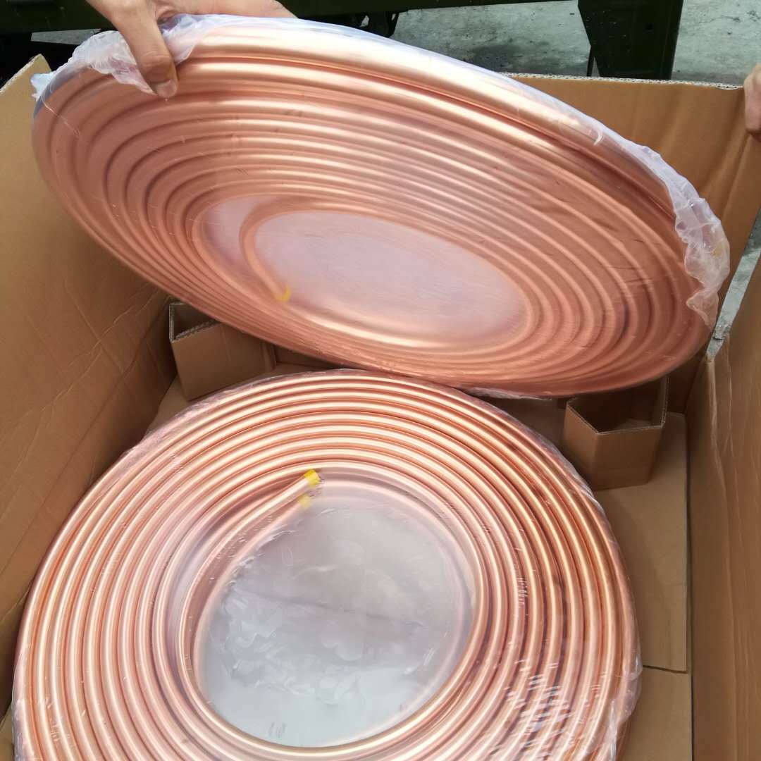 天津批发制冷铜管6*0.75/8*1/9.52*0.75/10*1/12*0.75/12*2等铜管