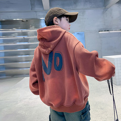 潮牌男童扎染連帽衛衣春季2024新款中大童春裝衣服兒童薄款上衣男