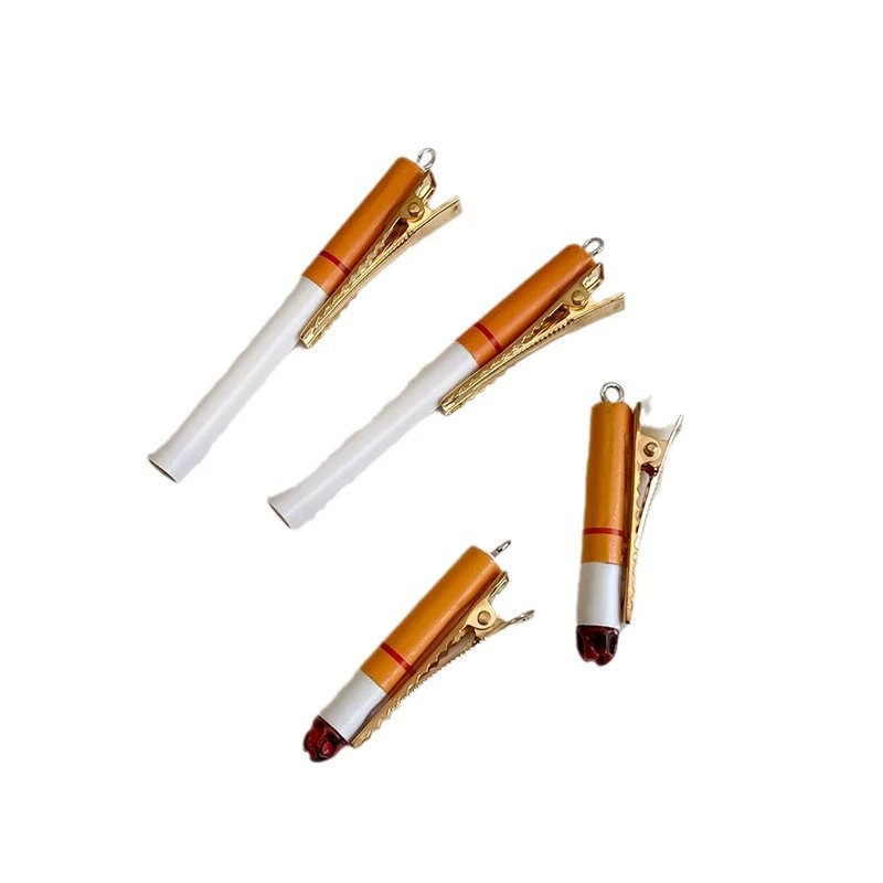 Удивительная реалистичная cigarette hair clip hot girl issuing card net red side clip female personality fun duckbill chuck jewelry jewelry