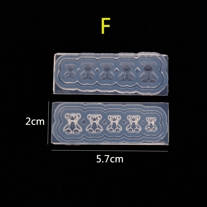 Manicure japonés estereoscópico mariposa tallado moldes de silicona dulces osos de uñas decoración pegamento de esmalte de uñas relleno de pegamento de fototerapia