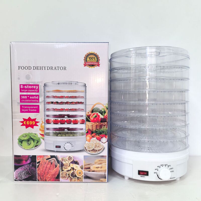 Dried Fruit Machine Household Fruit Dryer 8-Layer Pet Food Dehydrator Chinese Herbal Medicine Air Dryer 220V Cross-Border