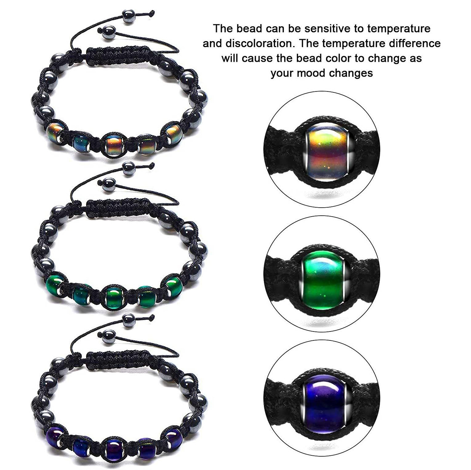 Fashion Geometric Agate Braid Bracelets